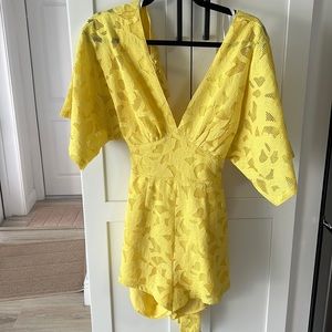 Lulus yellow Romper